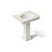 KOHLER K-38228-1 Claude 30" Rectangular Pedestal Bathroom Sink, Dune - 3/4 view of product