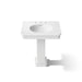 KOHLER K-38228-8 Claude 30" Rectangular Pedestal Bathroom Sink, White - Detail image of a product feature