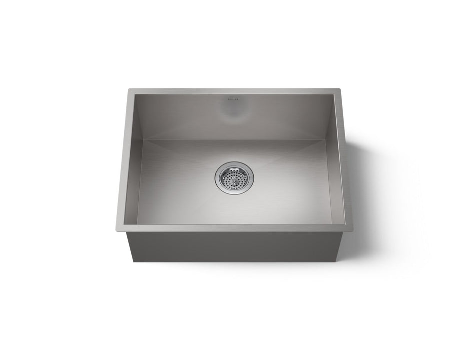 KOHLER K-3822 Vault 24" undermount single-bowl kitchen sink, stainless steel