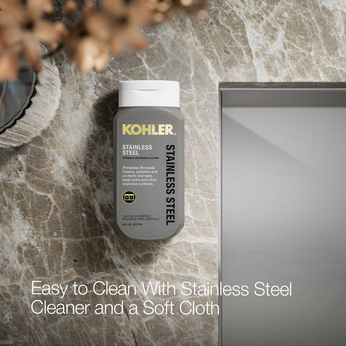 KOHLER K-3823-4 Vault 33" top-/undermount double-bowl kitchen sink, stainless steel - view 2