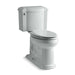 KOHLER K-3837-RA Devonshire ComForteeight Two-piece elongated 1.28 gpf chair height toilet with right-hand trip lever,...