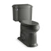 KOHLER K-3837 Devonshire Two-piece Elongated Toilet, 1.28 GPF, thunder grey