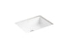 KOHLER K-38380-0 K-38380 Verticyl 19-3/4" Rectangular Undermount Bathroom Sink, white