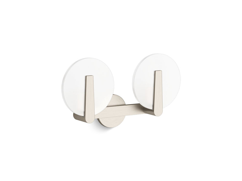 KOHLER K-38397-SC02 Hint Two-light sconce, brushed nickel