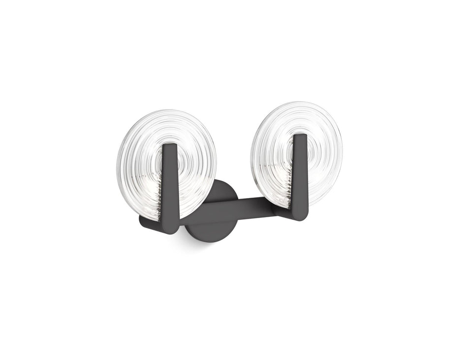 KOHLER K-38397-SC02S Hint Two-light sconce, matte black