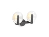 KOHLER K-38397-SC02S Hint Two-light sconce, matte black - view 2