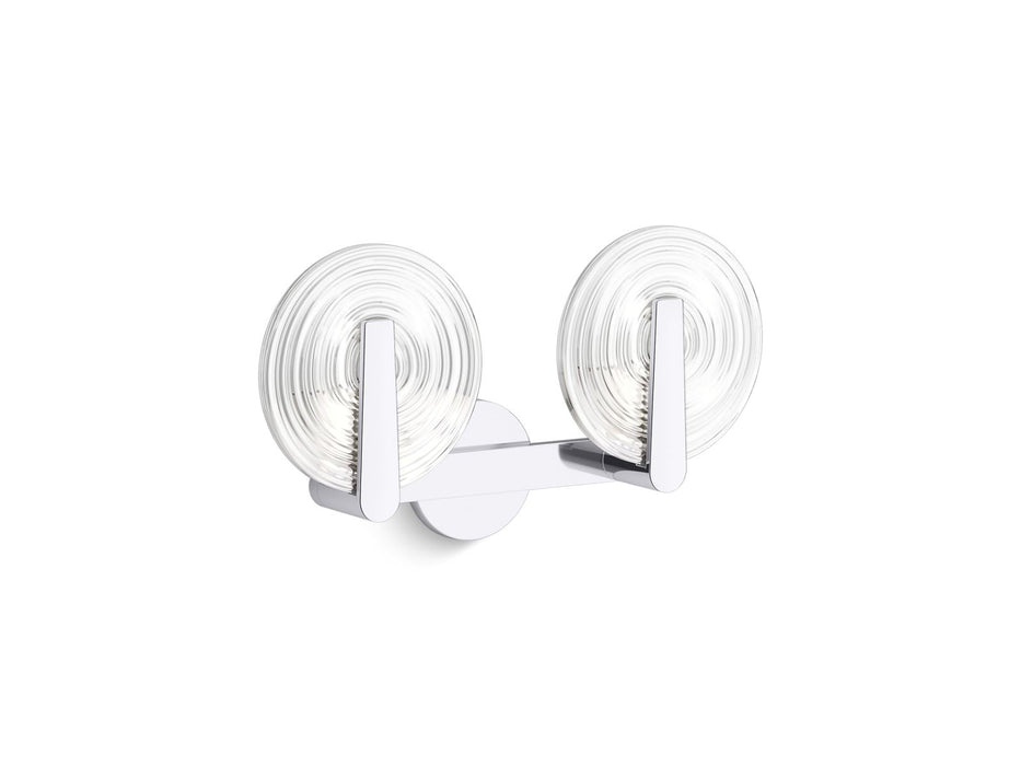 KOHLER K-38397-SC02S Hint Two-light sconce, polished chrome