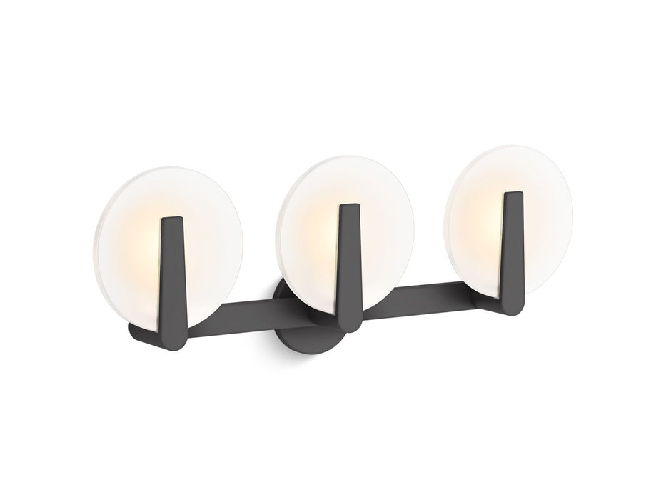 KOHLER K-38398-SC03 Hint Three-light sconce, matte black - view 2