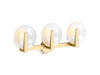 KOHLER K-38398-SC03S Hint Three-light sconce, brushed moderne brass - view 2