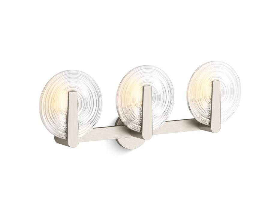 KOHLER K-38398-SC03S Hint Three-light sconce, brushed nickel - view 2