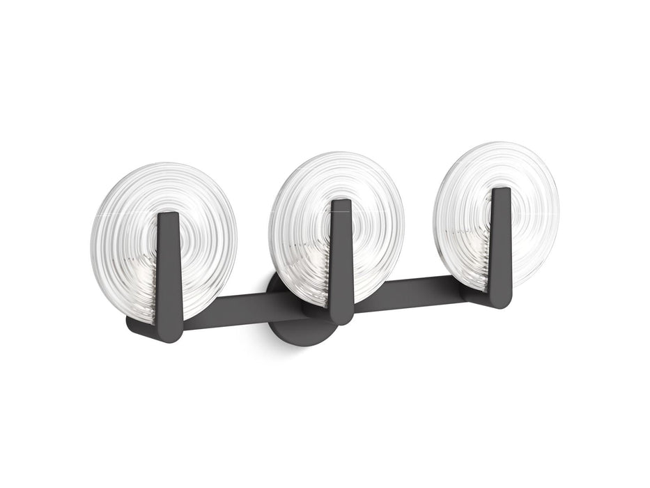 KOHLER K-38398-SC03S Hint Three-light sconce, matte black