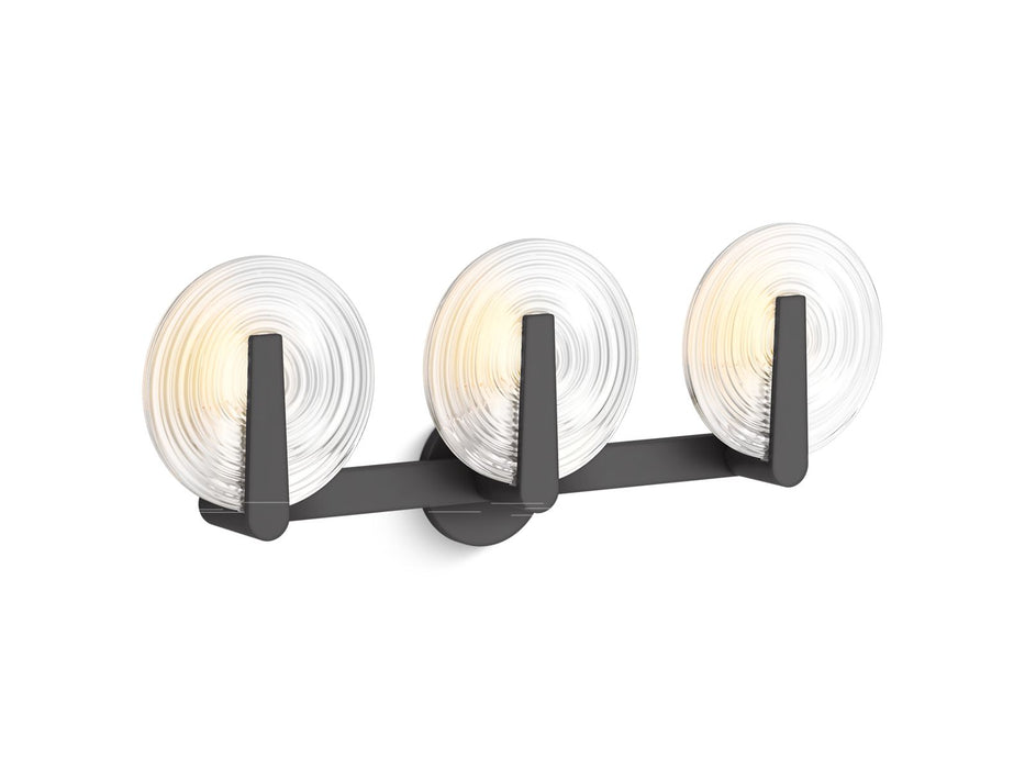 KOHLER K-38398-SC03S Hint Three-light sconce, matte black - view 2