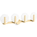 KOHLER K-38399-SC04 Hint Four-light sconce, brushed moderne brass