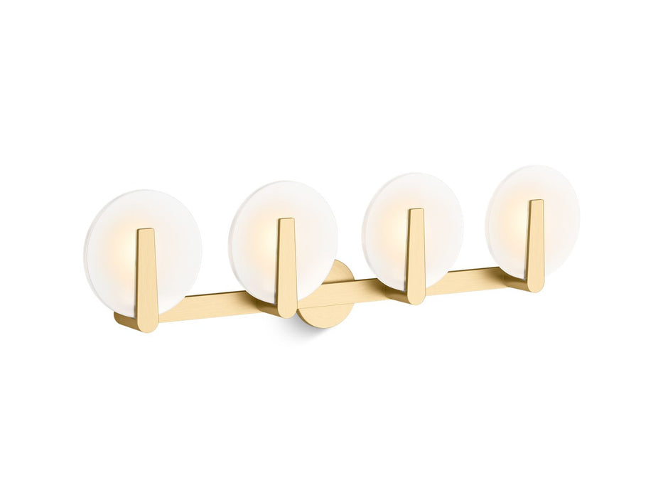 KOHLER K-38399-SC04 Hint Four-light sconce, brushed moderne brass - view 2