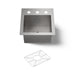 KOHLER K-3840-3 Vault 15" top-/undermount bar sink, stainless steel - view 4