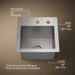 KOHLER K-3840-3 Vault 15" top-/undermount bar sink, stainless steel - view 5
