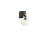 KOHLER K-38412-SC01 Holt One-light sconce, matte black with brushed moderne brass - view 2