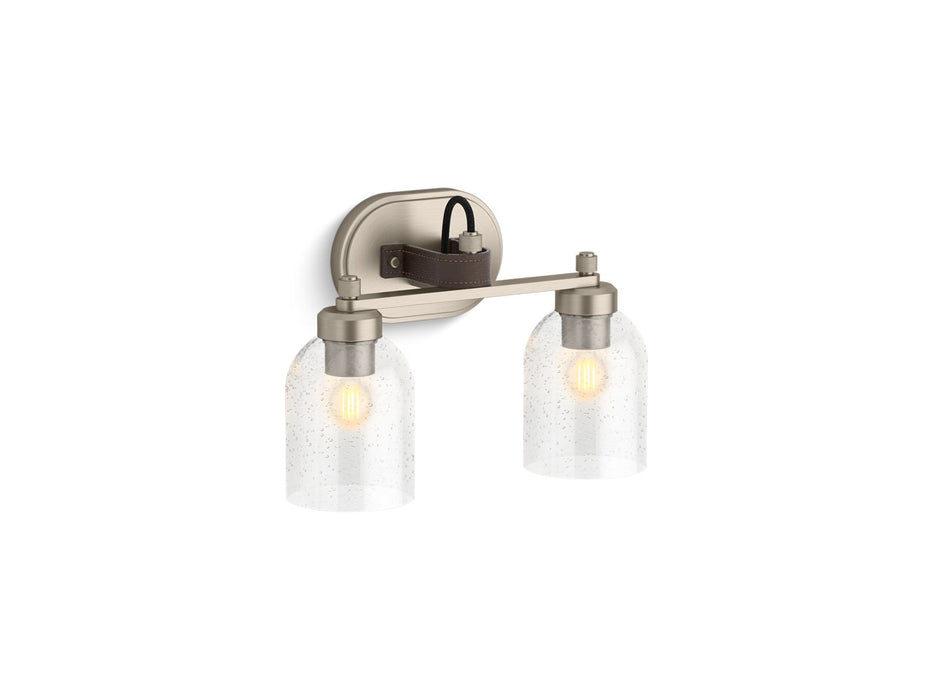 KOHLER K-38417-SC02 Tannage Two-light sconce, brushed nickel - view 2