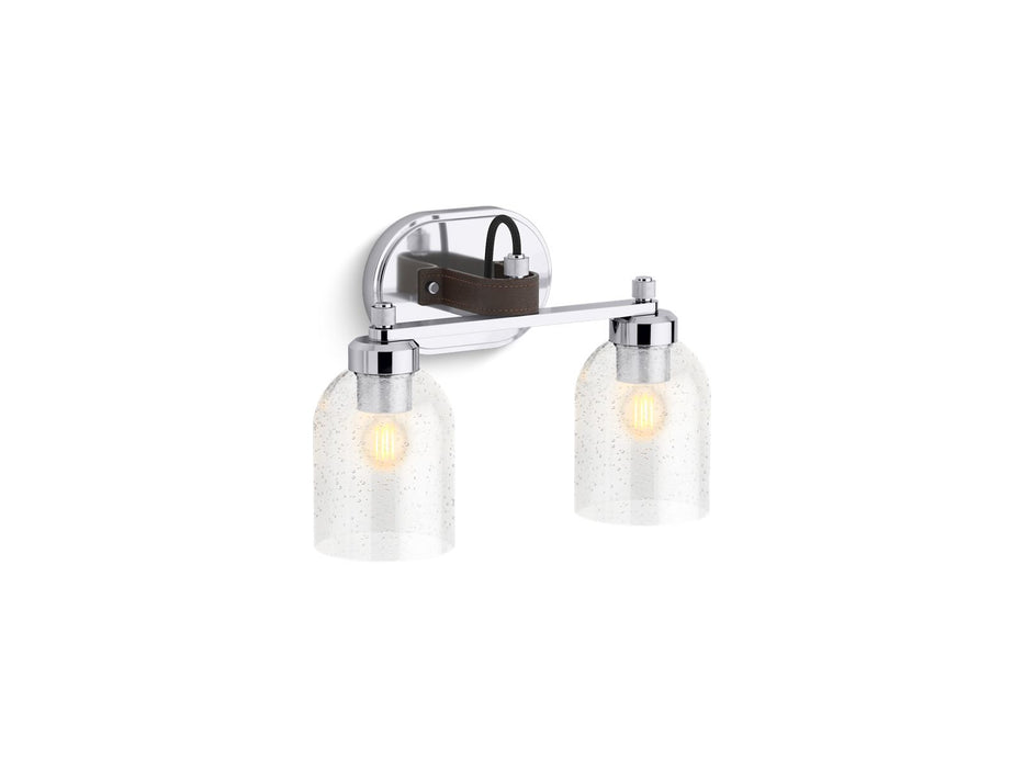 KOHLER K-38417-SC02 Tannage Two-light sconce, polished chrome - view 2