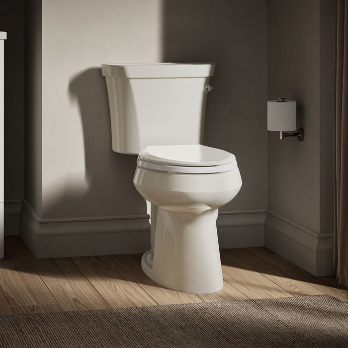 KOHLER K-3889-RA Highline Two-piece elongated toilet, 1.28 gpf - Biscuit