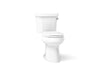 KOHLER K-3889-UR Highline Two-piece elongated toilet, 1.28 gpf, white