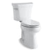 KOHLER K-3889-UT Highline Two-piece elongated toilet, 1.28 gpf, white