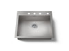 KOHLER K-3894 Vault 24" undermount single-bowl kitchen sink, stainless steel