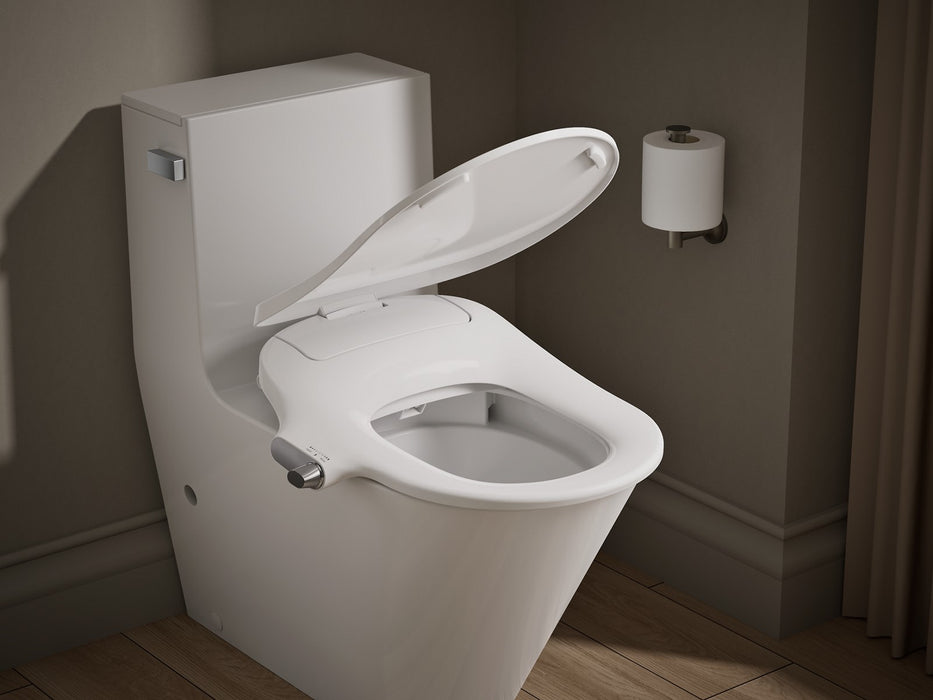 KOHLER K-39224-0 K-39224 PureWash M325 D-shaped Manual Bidet Toilet Seat, white - view 5