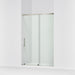 KOHLER K-39256-6L Elate 44-5/8"-47-5/8" W x 70-1/2" H Sliding Shower Door with 1/4"-thick Crystal Clear Glass, Anodized Brush