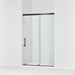 KOHLER K-39256-6L Elate 44-5/8"-47-5/8" W x 70-1/2" H Sliding Shower Door with 1/4"-thick Crystal Clear Glass, Matte Black - 