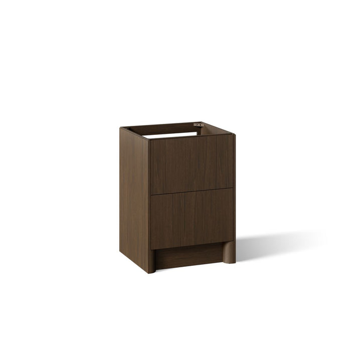 KOHLER K-39265 Statement 24" Bathroom Vanity Cabinet, Draper Oak - 3/4 view of product