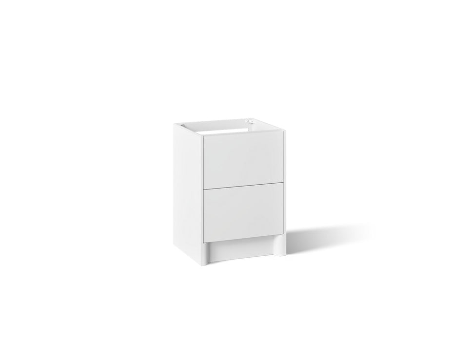 KOHLER K-39265 Statement 24" Bathroom Vanity Cabinet, White - 3/4 view of product