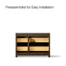 KOHLER K-39268 Statement 48" Bathroom Vanity Cabinet, Draper Oak - back view of product