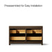 KOHLER K-39269 Statement 60" Bathroom Vanity Cabinet, Draper Oak - back view of product