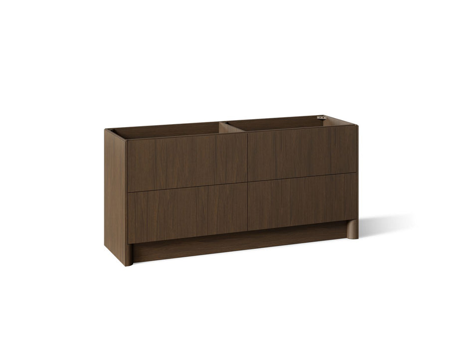KOHLER K-39270 Statement 72" Bathroom Vanity Cabinet, Draper Oak - 3/4 view of product