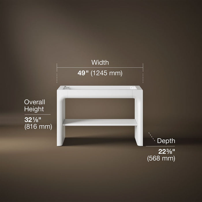3/4 view of product with dimensions