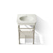 KOHLER K-39303-1 Claude 24" Rectangular Console Table Bathroom Sink, Vibrant Brushed Nickel - Detail image of a product featu