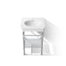KOHLER K-39303-1 Claude 24" Rectangular Console Table Bathroom Sink, White with Polished Chrome - Detail image of a product f