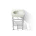 KOHLER K-39303-8 Claude 24" Rectangular Console Table Bathroom Sink, Dune with Polished Chrome - Detail image of a product fe
