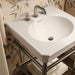 KOHLER K-39303-8 Claude 24" Rectangular Console Table Bathroom Sink, Vibrant Brushed Nickel - Shows close up detail of produc