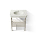 KOHLER K-39304-1 Claude 30" Rectangular Console Table Bathroom Sink, Vibrant Brushed Nickel - Detail image of a product featu