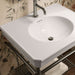 KOHLER K-39304-1 Claude 30" Rectangular Console Table Bathroom Sink, White with Brushed Nickel - Shows close up detail of pro
