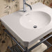 KOHLER K-39304-1 Claude 30" Rectangular Console Table Bathroom Sink, White with Polished Chrome - Shows close up detail of pr