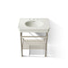 KOHLER K-39304-8 Claude 30" Rectangular Console Table Bathroom Sink, Vibrant Brushed Nickel - Detail image of a product featu