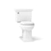 KOHLER K-3933-U Memoirs Stately Two-piece Round-front Toilet, 1.28 GPF, White - 3/4 view of product