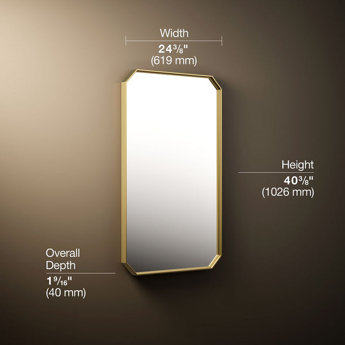 3/4 view of product with dimensions