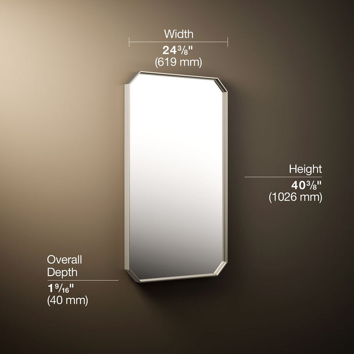 3/4 view of product with dimensions