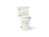KOHLER K-3933 Memoirs Stately Two-piece Round-front Toilet, 1.28 GPF, Biscuit - 3/4 view of product