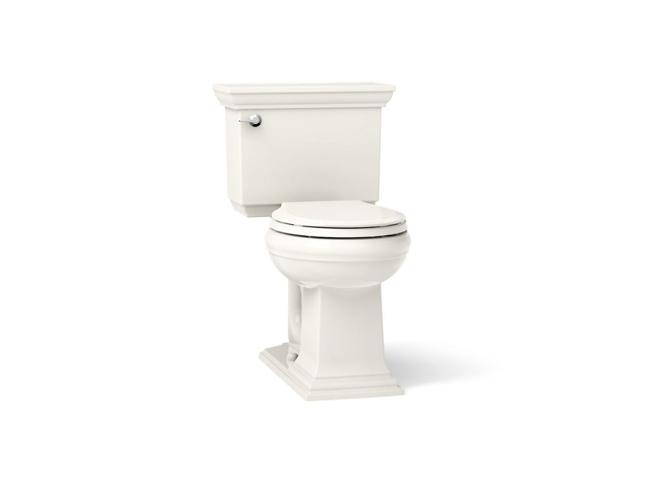KOHLER K-3933 Memoirs Stately Two-piece Round-front Toilet, 1.28 GPF, Biscuit - 3/4 view of product