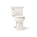KOHLER K-3933 Memoirs Stately Two-piece Round-front Toilet, 1.28 GPF, Biscuit - 3/4 view of product
